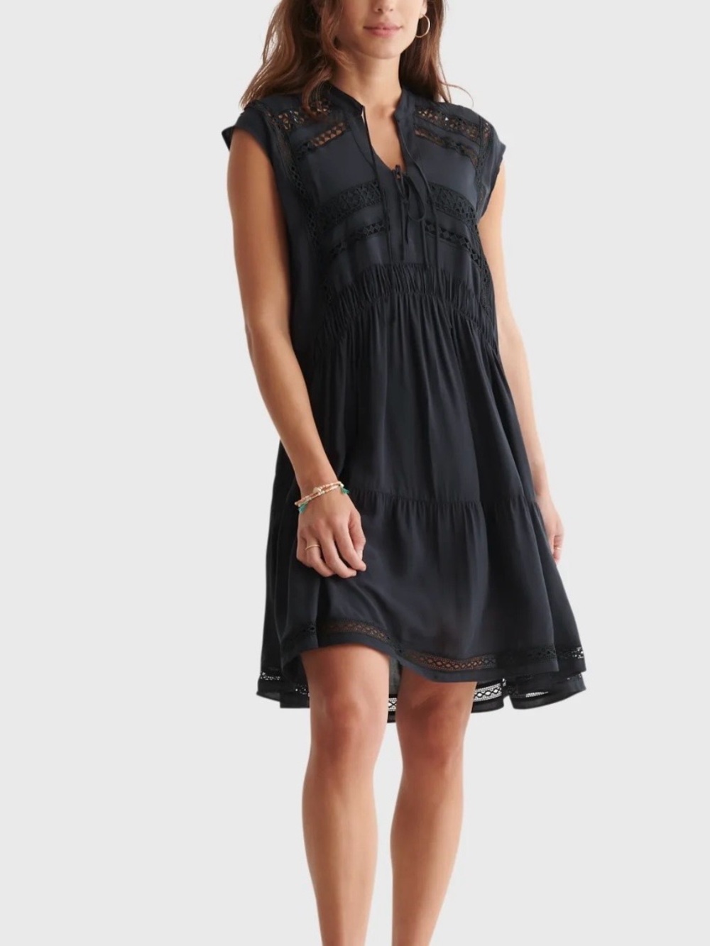 Lucky Brand Lace Insert Dress